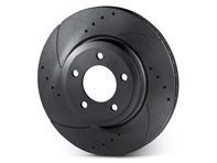 Drilled and slotted brake disc rotor front. Porsche 955 Cayenne (OE No 95535140141 & 95535140241) - 95535140141, 95535140241, 95535140140, 95535140100, 95535140241, 95535140240, 95535140200