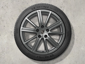 20' Panamera Turbo alloy wheels (in Adamantium) and winter tyres Original Porsche - 976044600B
