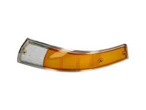 Front Indicator Lens With Chrome Rim. Porsche 911 / 912 1965-73 - 91163192103, 90163190303, 91163192203, 90163190403 - URO-009648, URO-009649