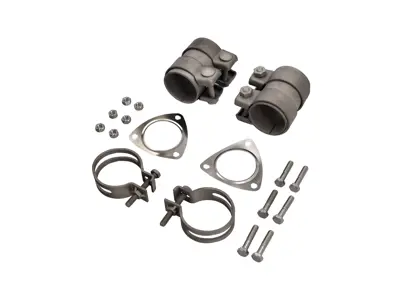 Mounting Kit with Titanium clamps for Catalytic Converter. Porsche 996 - 99611122001, 99611122002, 99711152000, 99951108700, 99611111350, 99908405202, 90007428702 - 1621701210, 96.260KIT