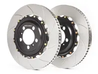 Brake Disc / Rotor Slotted Kit 2-pc FRONT 996 C4S / 996 Turbo / 997 C2 / C4 / C2S / C4S - CS-12-90, A1-032SL, A1-032SR