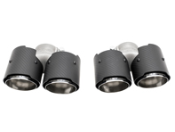 Exhaust Deluxe Quad-Style Tail Pipes, Carbon Fibre. Porsche 997.2 Carrera - 99711115130, 99711135130, 99711198330, 99711199130, 99711199140, 99711115230, 99711135230, 99711198430, 99711199231, 99711199240