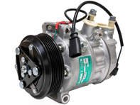 Air conditioning compressor. Porsche 991.2 / 982 (718) Boxster / Cayman GT4 Clubsport - 9P1820803B, 9P1820803C, 9P1820803D, 9P1820803DX, 8FK351001241 - ACP439000P, 320033