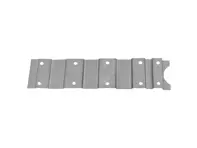 Seat track riser shifter tunnel. Porsche 356A T2 cars (1957-59) - 64449005, 64449004, 35649070, 356 49070 - PP127C, P127C