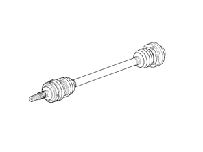 Driveshaft. Porsche 986 Boxster 1997-02 Tiptronic cars - 98633202405, 98633202408, 98633202414, 98633202458 - 986.332.024.05