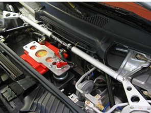 Strut tower brace - 2 point by Rennline. Porsche 997/987/Cayman - SB63