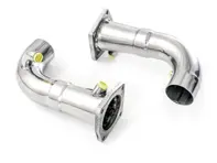 Sports exhaust catalytic converter delete pipes Porsche 911 turbo and 911 turbo S