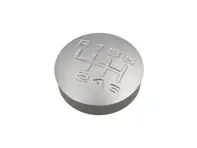 Gear knob insert Alloy engraved for Porsche 968 / 993 - 944424075028YR