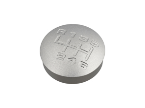 Gear knob insert Alloy engraved for Porsche 968 / 993 - 944424075028YR