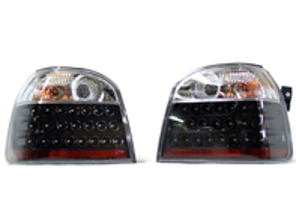 Rear Indicator Units LED Black & Crystal Clear  VW GOLF MK3 (PAIR) - 2215992, 0002215992