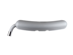 Exhaust muffler / silencer rear box. With TÜV/EEC approval. Porsche 911 1974-83 (2 In / 1 Out) - 91111102501 - 1620609100, 92.211OE