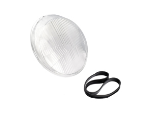 Headlamp glass H4. Porsche 911 / 964 LHD - 91163192703, 1 305 614 006