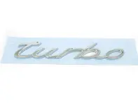 TURBO - POLISHED Chrome Rear Badge for Porsche 958 Cayenne 2011>> - 9585596770001C, 95855967700