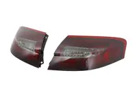 Indicator unit rear, Smoked / Red with LED bulbs for Porsche 996 Turbo / 996 C4S - 99663148700, 99663148800, 99663148702, 99663148802