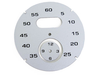 Sport chrono instrument face, Silver. Porsche 997 / 991 / Boxster / Cayman / Panamera - 97641997011 - F97 641 997 011, F97641997011