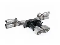 Milltek Sports Rear Silencer Bypass, GT-100 Brushed Titanium Trims. Porsche 991.2 GT3 / GT3 RS 2018-20 - 99711102792, 99711102799, 99711102790 - SSXPO197