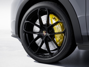 Rear 22-inch GT Design Alloy wheel, in High Gloss Black. Porsche 9YA / 9YB Cayenne - 9Y3601025AP041, 9Y3601025BA041