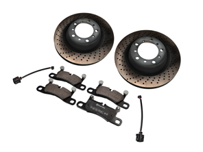 REAR Brake Disc and Pad Package. Porsche 718 Boxster GTS 4.0ltr - 98135240300, 98135240400