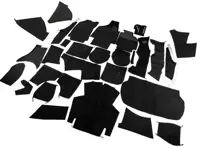 Complete interior carpet set for Porsche 964 C2/C4  Coupe RHD