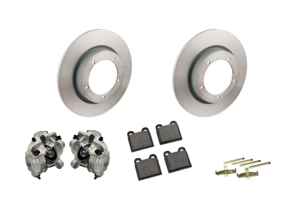 Front brake caliper, disc and brake pad kit. Porsche 356C 1963-65 - 90135196510, 90135196610, 90135196511, 90135196611, 90135140112, 91135293901, 91135293902