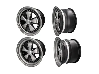 17' Style 548 Fuchs Split Rim RSR Style Alloy Wheels For Porsche Cars - 548S01709050, 548S01711040