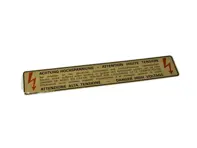 Sticker Danger High Voltage. Porsche 928 - 92870116302