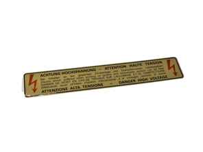 Sticker Danger High Voltage. Porsche 928 - 92870116302 - PAKAH