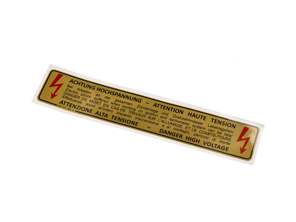 Sticker Danger High Voltage. Porsche 928 - 92870116302 - PAKAH