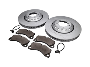 FRONT Brake Pads and Brake Disc Package. Porsche Panamera Turbo / Turbo S - 298615301C, 298615302C, PAA698151, 95861236500
