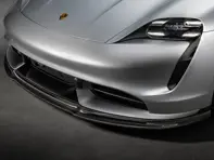 Front bumper lower spoiler in carbon fibre. Porsche Taycan turbo / turbo S