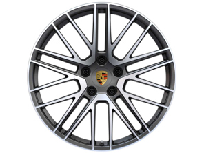 Turbo V rear alloy wheel in Titanium finish 21' 12J ET70 PCD 5/130 - 00004460705, 992601025AROC6