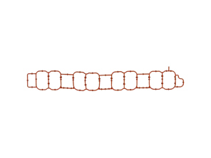 Intake manifold gasket. Porsche 971 Panamera 4.0L Diesel 2017-20 - 9A712970700, 057129707B - 71-21255-00
