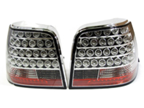 Rear Indicator Units CHROME New Look VW GOLF MK4 1997-03 (PAIR) - 2213998, 0002213998