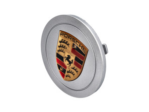 Wheel cap with full-colour crest, Silver. Porsche 993 - 9933613030761M
