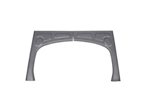 Engine shelf (2 pieces). Porsche 356B / 356C - 64450108107, PP137, P137