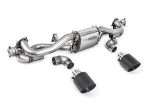 Milltek Sports Exhaust From GPF Backwards And Carbon Jet Trims. Porsche 718 Cayman GT4 / Boxster GTS 4.0L - 982251053F, 982251053H, 982251053K, 982251053E - SSXPO169
