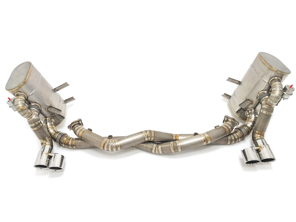 Exhaust Muffler / Sport Switchable Race Exhaust System in Titanium DesignTek. Porsche 996