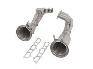 Exhaust race headers with cat bypass. Porsche 992 GT3 / 992 GT3RS - 0PB254400F, 0PB254400E, 0PB254450F, 0PB254450E, 0PB254400h, 0PB254400j, 0PB254450h, 0PB254450j