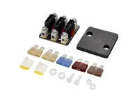 FUSE PANEL REAR IN ENGINE BAY 3 WAY with LED Fuse failure indicators Classic Retrofit - 91161209305, 91161209306