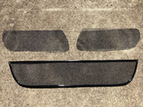 Complete front bumper grille wire mesh set. Porsche 997 Gen 1