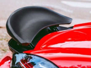 Rear spoiler, Carbon. Porsche 718 Boxster
