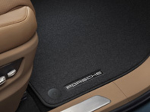 Floor mats with Nubuk surround. Porsche Cayenne (9YA) 2018>> RHD - Right hand drive - 9Y2863011OS5, 9Y2863011OU6, 9Y2863011, 9Y2863011OH7, 9Y2863011OS1