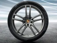 21' Cayenne Turbo Design PLATINUM Alloy Wheels & Summer Tyres Original Porsche - 9Y0044640G