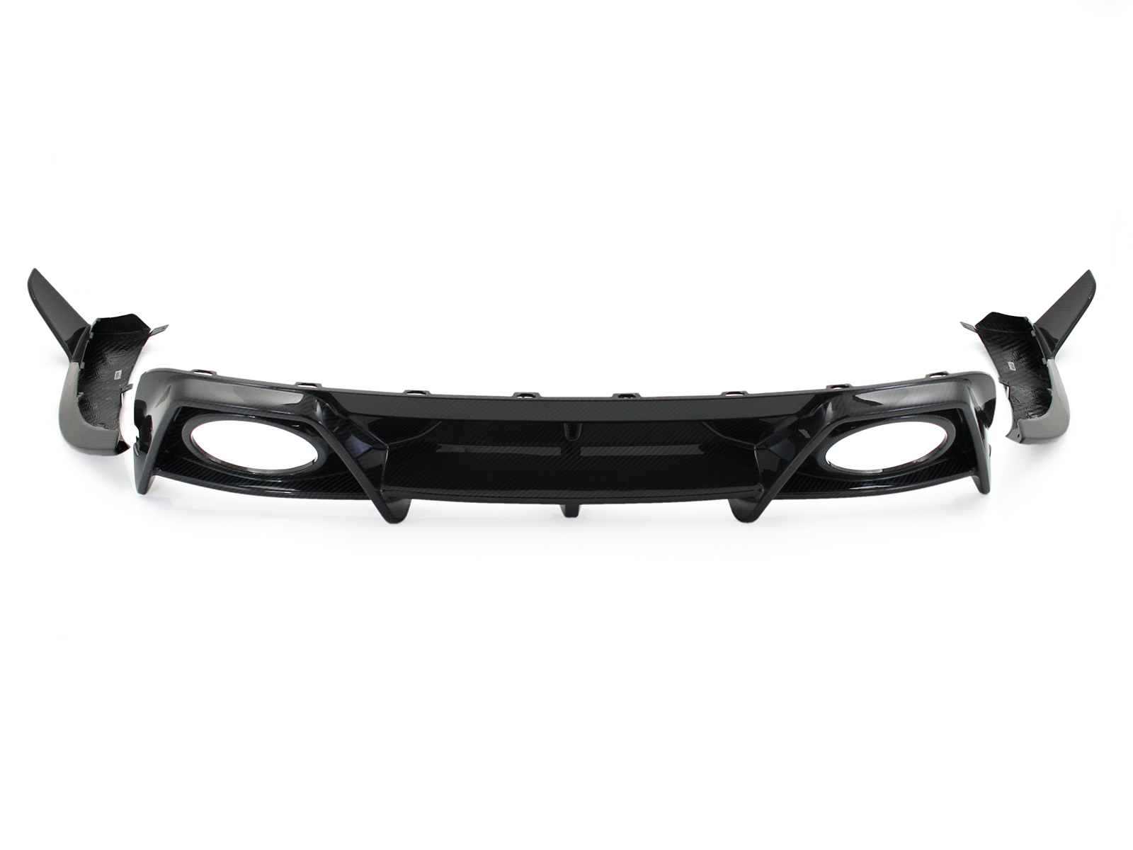 Rear diffuser in dry carbon fibre. Porsche 992 turbo S ...