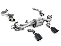 Milltek Sports Exhaust With GPF Bypass And Cerakote Black Trims. Porsche 718 Cayman GT4 / Boxster GTS 4.0L - 982254351B, 982254351L, 982254351AA, 982254351P, 982254351R, 982254350B, 982254350L, 982254350AA, 982254350P, 982254350R, 982251053F, 982251053H, 982251053K, 982251053E - SSXPO149