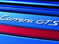 'CARRERA GTS'  Rear Badge, SILVER. Porsche 997.2 - 99755903706