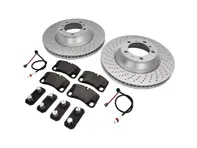 REAR Brake Pads and Brake Disc Package. Porsche 997 GT3 Sebro - 99735294701, 99735240501, 9973524050, 99735240601, 99735240602, 99735240502, 99635208602, 99761275402