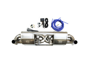 DesignTek front Muffler X-Pipe exhaust with valvetronic switch Porsche 991.1 - 115280-01, 99111133105, 99111133107, 99111133104, 99111133106
