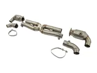 Sports exhaust silencer bypass x pipe with catalytic converters. Porsche 997.2 turbo - 99711102730, 99711102731, 99711102732, 99711300930, 997113009AX, 99711301030, 997113010AX - 9M99711102732