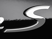S - Chromed rear badge for Porsche 95B.1 Macan - 95B853675A
